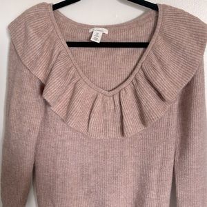 H&M mama powder pink sweater